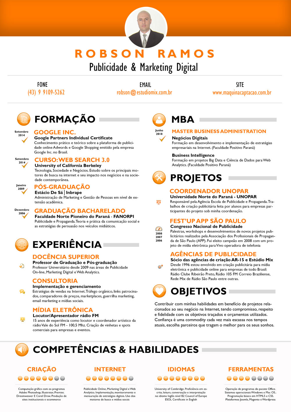 Currículo do professor